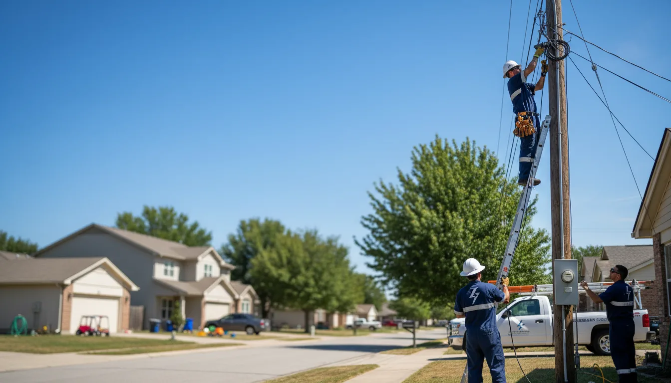 Residential electrician providing installation services in Goddard, KS